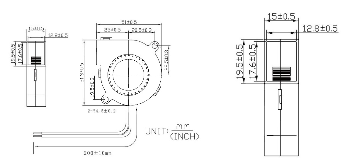 MFB5015 Dimensions